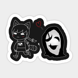 Uboa ❤ Madotsuki ~ B&W ver. Sticker